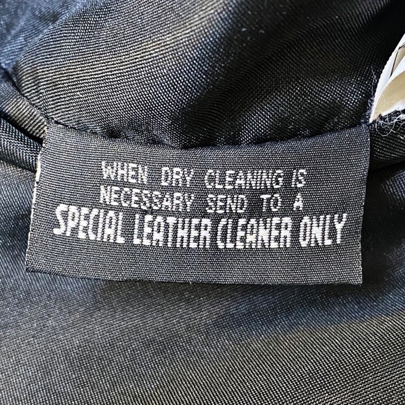 WILSON’S LEATHER Black Leather Biker Moto Vest, Size Large - Picture 6 of 9